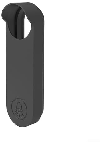 Enhanced Security for Nest Doorbell, 2PCS Silicone Covers, Multi Color Options (black)