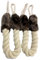 2 Stück Türstopper Klinke,Türstopper Klemmschutz,Türkordel Klemmschutz,Baumwolle Türklinken Stopper Seil,Door Klemmschutz für Türen,für Haustier und Baby (Braun)