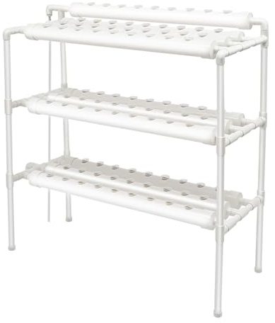 Kit de culture hydroponique 3 couches 10 tubes standard UE Blanc 102 x 40 x 100 cm