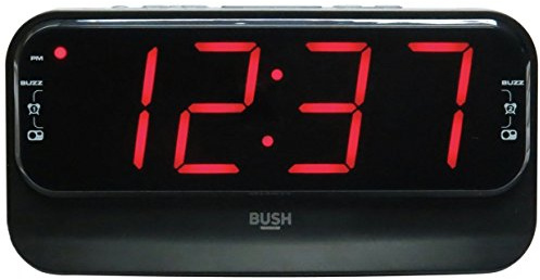 Bush Big LED Alarm Clock Radio (Renewed)