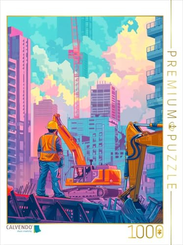 CALVENDO Puzzle EIN Motiv aus dem Kalender Bauarbeiter - Mein Traumberuf | 1000 Teile Lege-Größe 64 x 48 cm Foto-Puzzle für glückliche Stunden