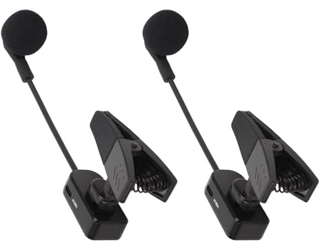 Denash di Microfono Wireless Sassofono ON, Microfono Sax Wireless da 2,4 G per Pickup per le Prestazioni dello Stadio, Microfono Condensatore Unidirezionale con 40 M di Supporto a