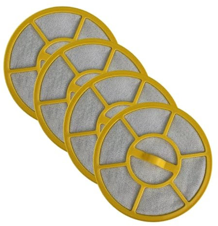 QPOGRMJR 2 o 4 filtros compatibles con el Cartucho de Filtro de la aspiradora Dirt Devil VS8 Mini, Accesorios de ABS y Tela filtrante.(4 Pack)