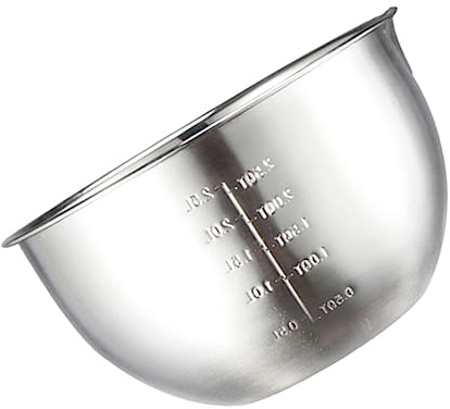 NIYANGLE Bol À Mélanger En Inox Avec Graduation Saladier Multifonction 19.40 X 19.40 X 11.50 cm Pour Œufs Salades Pâtes Bol Doseur Pour Cuisine Et Pâtisserie