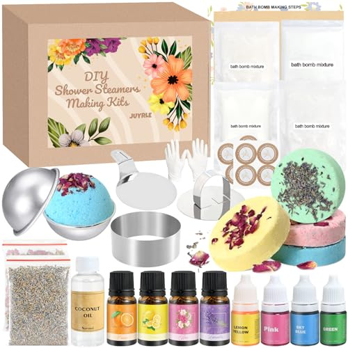 JUYRLE Bombas De Baño Propias, Kit De Manualidades Con Formas Como Regalos Para Niñas Y Niños, Juego Creativo De Bricolaje, Juguetes, Jabones, Kit De Fabricación