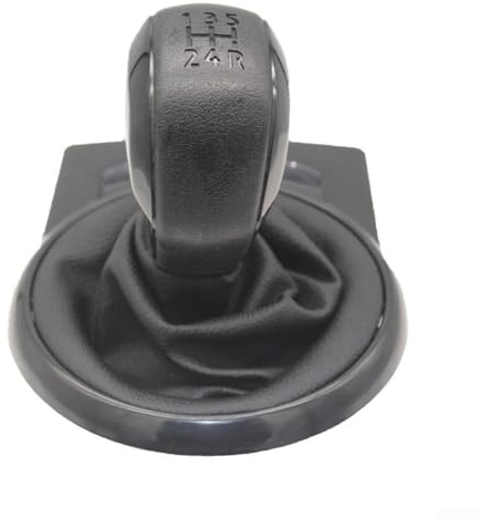 Zilimontt Pomo de palanca de cambios de piel sintética ABS y 5 velocidades para Citroën C2, C3 y para modelos C4 MK1 (2004-2008), color negro