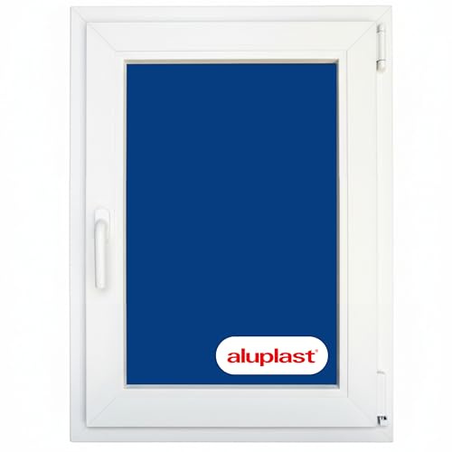 Winwindo - Ventana PVC Reforzada | 700x1000 | Oscilobatiente Derecha | Cristal Climalit Transparente | Perfil Aluplast | Blanca | No amarillea, Ruido <45db, Aislamiento Térmico | Entrega 24/48h
