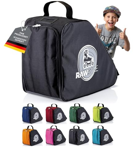 BambiniWelt by Rafael K. Skater Rucksack für Inliner, Rollschuhe & Skates | Ergonomisch, Wasserdicht & Robust, Geräumig mit Zusatzfach, Personalisiertes Namensfeld, Stabiler Freizeit- & Sport-Rucksack