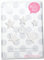 Bügelbild 5 GLITZER Sterne 4 cm bis 2 cm, 40 mm bis 20 mm Aufbügler Applikationen Bügelsticker für Stoffe Textilien Kinder zum Aufbügeln Flicken, Farbe:Glitzer weiss