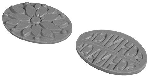 Rayher 34351000 Etiketten Schnick Schnack, Blume, farblos, 35x25mm