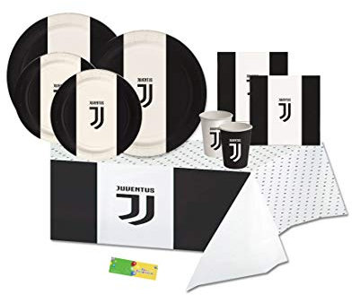 juve Kit n 42 Coordinato Compleanno F.C Juventus Piatti Dolce Festa