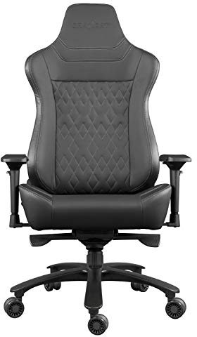 ORAXEAT - Siège Gamer XL800 - Coussin de Tête + Coussin Lombaire Mousse à Mémoire de Forme - Similicuir Microperforé - Réglages Personnalisables - Poids Max 200 kg - Garanti 10 Ans - Noir/Gris