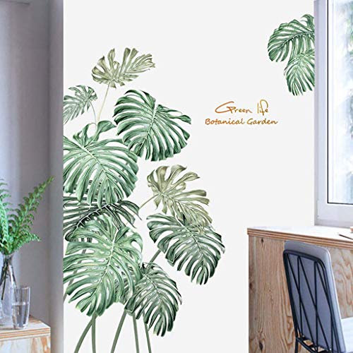 Stickers Muraux Chambre Adulte Salon Cuisine Feuilles De Palmier Diy Tropicale De Plage DéCo DéCoration DéTachable CréAtif Sticker Murals (Vert)