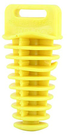 Yctze Motorradrohrstopfen, Dirt Bike ATV Quad 2 4-Takt Schalldämpferrohr Endschalldämpfer Bung Wash Stopfen(Gelb)