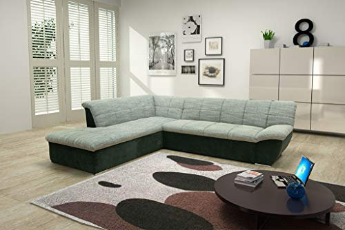 DOMO. collection Ecksofa Splash, Sofa in L-Form, Couch Garnitur aus eleganter Microfaser und Webstoff-Polster mit breiter Armlehne, Polstersofa, Eckcouch, 232 x 271 x 76 cm (BxHxT)