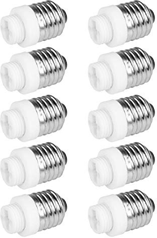 10x Lampensockel Adapter | E27 auf G9 | Lampenfassung Konverter Fassung Sockel Stecker Glühbirne Lampe LED | 10 Stück