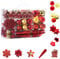 WEYON 113er Set Christbaumkugeln aus Kunststoff in Gold/Rot Christbaumschmuck & Christbaumschmuck in verschiedenen Größen und Designs