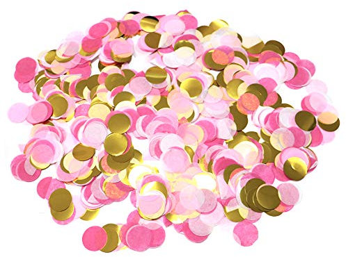 VCOSTORE 50g Konfetti Hochzeit Mehrfarbig, 6000 Stück Konfetti Papier Geburtstag Runde Confetti Streudeko Seidenpapier Partydeko für Versammlungen, Feste und Jubiläen