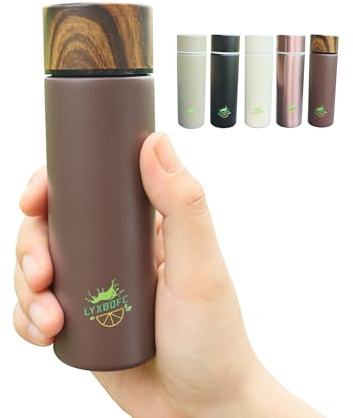 LYXBOFC Trinkflasche edelstahl 150ML,thermobecher,Mini trinkflasche - Ideale Wasserflasche für Sport,Reisen & Fitness