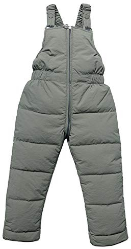 Happy Cherry - Salopette Invernale Bambino Bambini Pagliaccetto Imbottita Senza Maniche Tuta da Neve Neonato Inverno Pantaloni Lunghi Abbigliamento Caldo - 6 Mesi-4 Anni