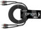 OPTION Air Cinchkabel (2-Kanal) mit 5 Meter Länge - Ideal für Auto-Verstärker & HiFi-Receiver - Cinch zu Cinch RCA Koaxialkabel