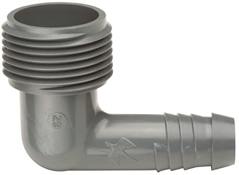Rain Bird SWGE075B - Raccordo a gomito per tubo EZ, filettatura maschio da 3/4 x 1/2 gomito a spirale, confezione da 10