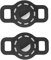 éTui en Silicone pour Collier pour Animaux De Compagnie avec Film Protecteur HD Haute Transparence,éTui De Recherche GPS Portable RéGlable pour Collier De Chien Chat Compatible avec Airtag-2 Noir