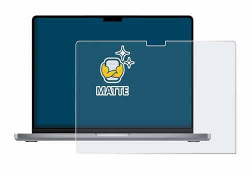 BROTECT Entspiegelungs-Schutzfolie für Apple MacBook Pro 14 2021 Matte Displayschutz-Folie, Anti-Reflex, Anti-Fingerprint