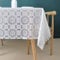 QIAOH Wetterfeste Tischdecke 137x220cm, Gartentisch Decke, Gartentischdecke, Tischdecke Tischtuch Fleckschutz Pflegeleicht Abwaschbar Schmutzabweisend Eckig