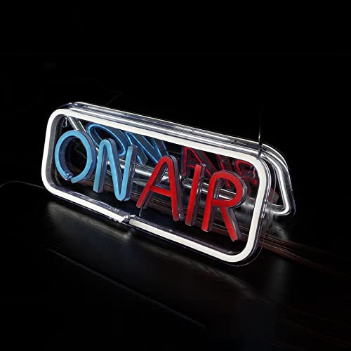 ON AIR Neonschilder, LED Live dekorative Lichter, Streaming Recording Schild, USB verbunden, für Streamers Influencers Gamers Room Bar Club Home Party Dekoration… (Multi)