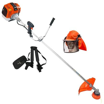 SAKAWA Desbrozadora Gasolina 48cc Barra Fija 28mm + Casco Forestal