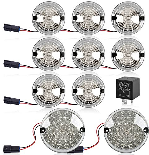 Rockfoxx Land Rover Defender LED Lampenset 11tlg klar Rückfahrlicht Scheinwerfer