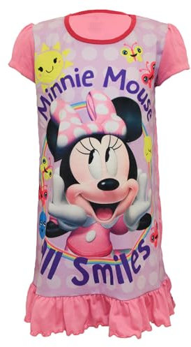 Disney Girls Minnie Mouse Nightie Nightdress Night Shirt Sizes 2-6 Years (2-3 Years) Pink