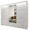 INTERWOOD High Gloss Sliding Doors Wardrobe (White, 255CM)