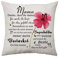 Aconesong Mama Geschenke von Tochter Sohn - Muttertag Geburtstagsgeschenke Kissenbezug für Mutter Weihnachten 45 x 45 cm