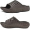 KuaiLu Recovery Sandalen Herren Bequeme Plantarfasziitis Schlappen Orthopädische Offene Zehen Männer Sport Latschen Leicht Badelatschen Badeschlappen Sommer Strand Badesandalen Braun EU42