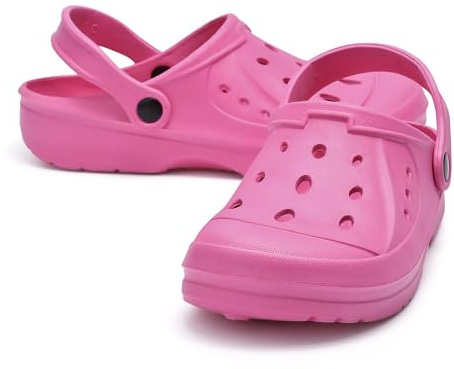 The Essentials Wardrobe Ladies TEW Clogs - Hot Pink - UK-7