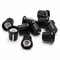 YEHUIMEI 10 Stück drehknopf 6mm Potentiometer Knöpfe für E-Gitarre Acryl Lautstärke Ton Knöpfe-Schwarz