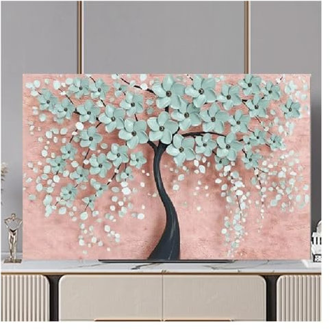 Tv Covers Television Hood TV Dust Cover Cloth 32-75 Inch Cute Monitor Cover Protect Screen for Wall Mounts Tv (Color : 07, Size : 75inch(175x100cm))