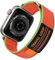 Kamita Nylon Correa para Apple Watch Serie 42mm 44mm 45mm 46mm 49mm, Banda Deportiva Regulable para Hombres Mujeres, Elástico Trail Loop Pulsera de Repuesto para iWatch 10 9 8 7 6 Ultra SE (Naranja)