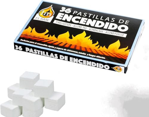 Pack Pastillas Encendido Chimenea Prender Fuego en chimeneas, barbacoas, hornos de leña, carbón, etc. - Enciende Fuegos fácil y rápido Thayba (1)