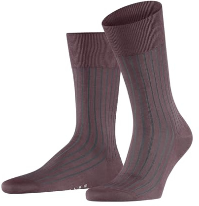 FALKE Herren Socken Shadow M So Baumwolle gemustert 1 Paar, Rosa Roan Rouge 8936, 39-40