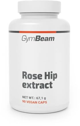 GymBeam Hagebutten Kapseln - Hagebutten Extrakt, reich an Bioaktiven Substanzen, unterstützt Immunsystem, Verdauung, Haut, Blasen- & Nierengesundheit, Rose Hip, Vegan & Glutenfrei, 90 kaps