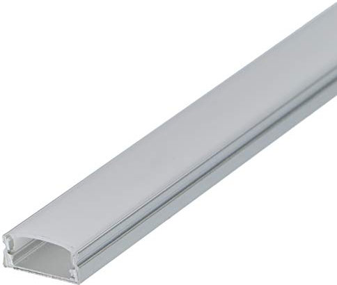LumenTEC: LED Profil, 200 cm Aluminium, Milchig, IP20, Indoor, LED, Warmweiß, Modern, 1x Profil + Abdeckung
