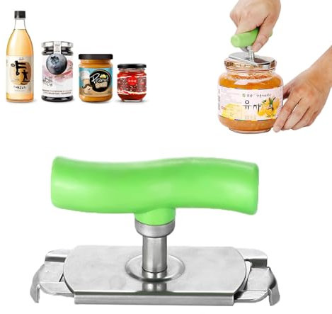 burkfeeg Arbeitssparender Dosenöffner, Effortless Arthritis Jar Opener, Glasöffner Für Senioren,Verstellbarer Dosenöffner, Für Familie Neue Glasöffner Picknick Geschäft (Grün)