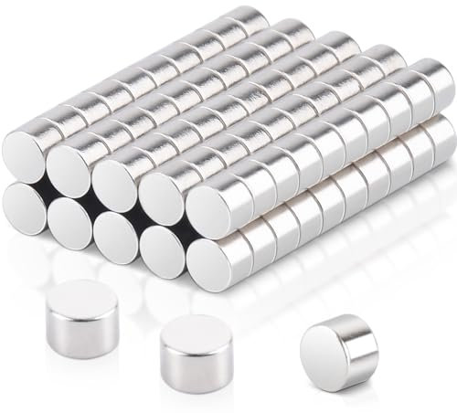 100 Stück Kleine Magnete Stark, 3x2 mm Mini Magnete Rund Neodym Magnete Stark, Kleine Magneten Kühlschrank Magnete für Magnettafel, Whiteboard, Basteln, Karte