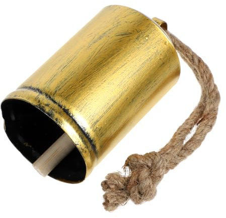 Zerodeko Vintage-metallglocke an Seil Hängende Kuhglocke Dekorative Glocke für Fenster oder Baum Rustikale Wohndekoration Weihnachtsbaum-anhänger Vielseitig Einsetzbar