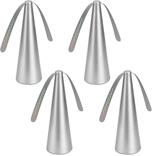 Repelente de moscas, ventilador portátil, repelente de moscas, ventilador de mesa, para mesa, terraza, restaurante, requiere batería (4, plata)