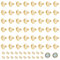 UNICRAFTALE 60 Stück Ohrringe DIY 18K Vergoldete Rohlinge Für Ohrstecker Runde Cabochon Ohrringfassungen Tabletts Ohrstecker Edelstahl Ohrstecker Zur Schmuckherstellung