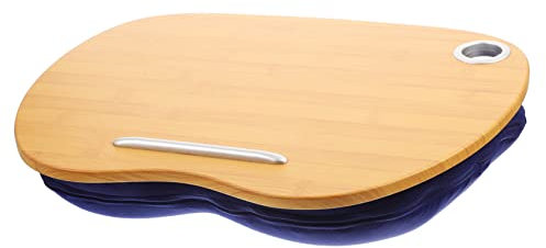 KALLORY Laptop-Schreibtisch Laptop-schoßtisch Fürs Bett Auto Laptop Schreibtisch Laptop-nachttisch Bett Laptoptisch Kleiner Büroschreibtisch Schoßkissen Laptop-schoßauflage Büro-Laptop MDF
